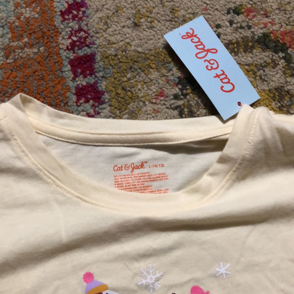 🧜🏼‍♀️3 for $15 listing!🧜🏼‍♀️ new with tags cat & Jack long sleeve tee dogs - Picture 2 of 2